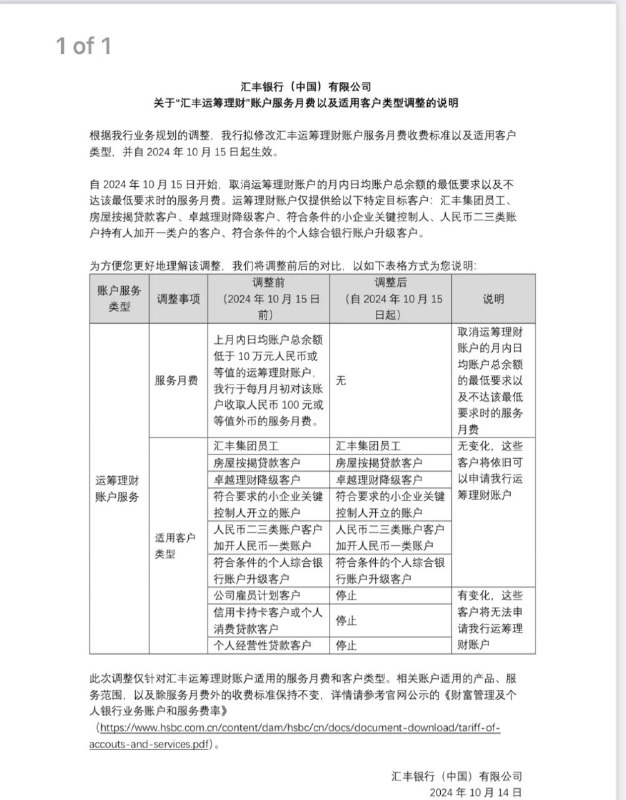 #HSBC （大陆运筹免管理费）可先在线开二类账户，然后去线下网点加开运筹理财二类户链接二类户加开已关门，消息链接#HSBC #汇丰 #银行账户 #中国 @wuhuarouzhijia