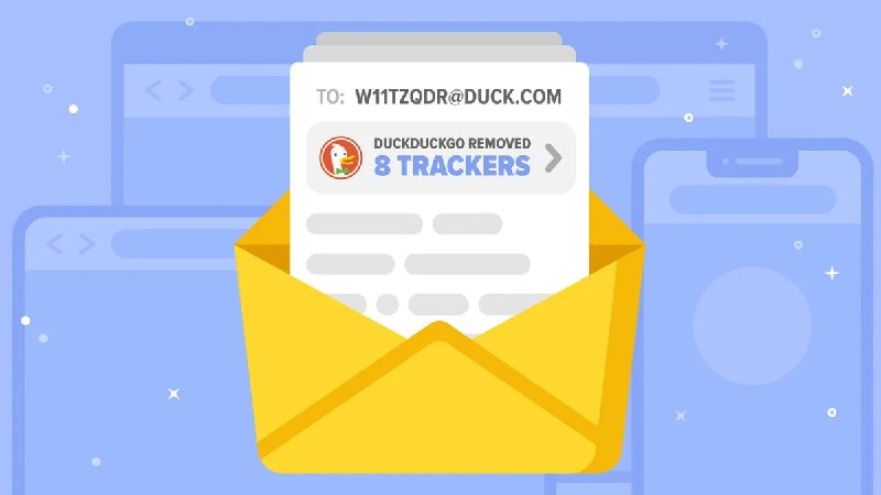 #邮箱 #隐私 DuckDuckGo 邮件转发利用该服务可以生成无数个「@ duck.com」后缀的邮箱，收到的邮件都会转发至你设定好的邮箱，相当于隐藏了你的主邮箱使用需安装浏览器插件，体验不错相关阅读Gmail 无限别名邮箱生成器📮投稿    📢频道    💬群聊    索引